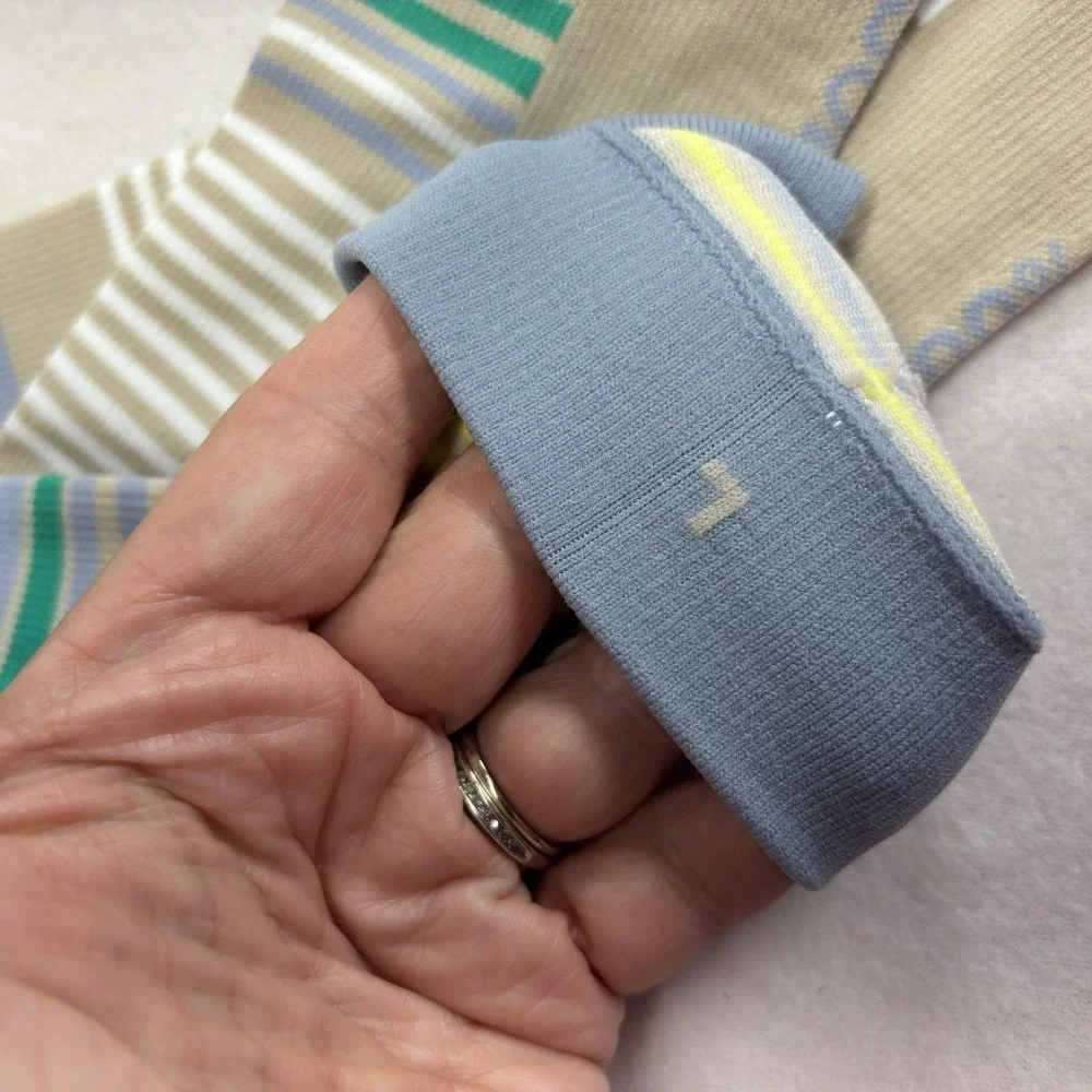 Figs Compression‎ Socks Striped Size Large NWOT